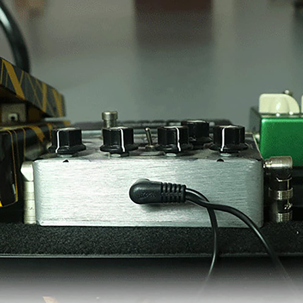 Cable de cadena de margarita de 1 a 2 maneras con efecto de guitarra, cable divisor de fuente de alimentación, cable de alimentación para enchufe adaptador de CC de 9 V