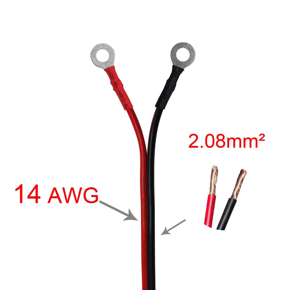 Cable Adaptador de Alimentación CUZEC Negro Alta Resistencia para Inversor de Coche, Bomba de Aire y Bricolaje