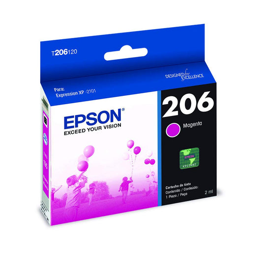 Epson Cartucho de Tinta Color Magenta T206
