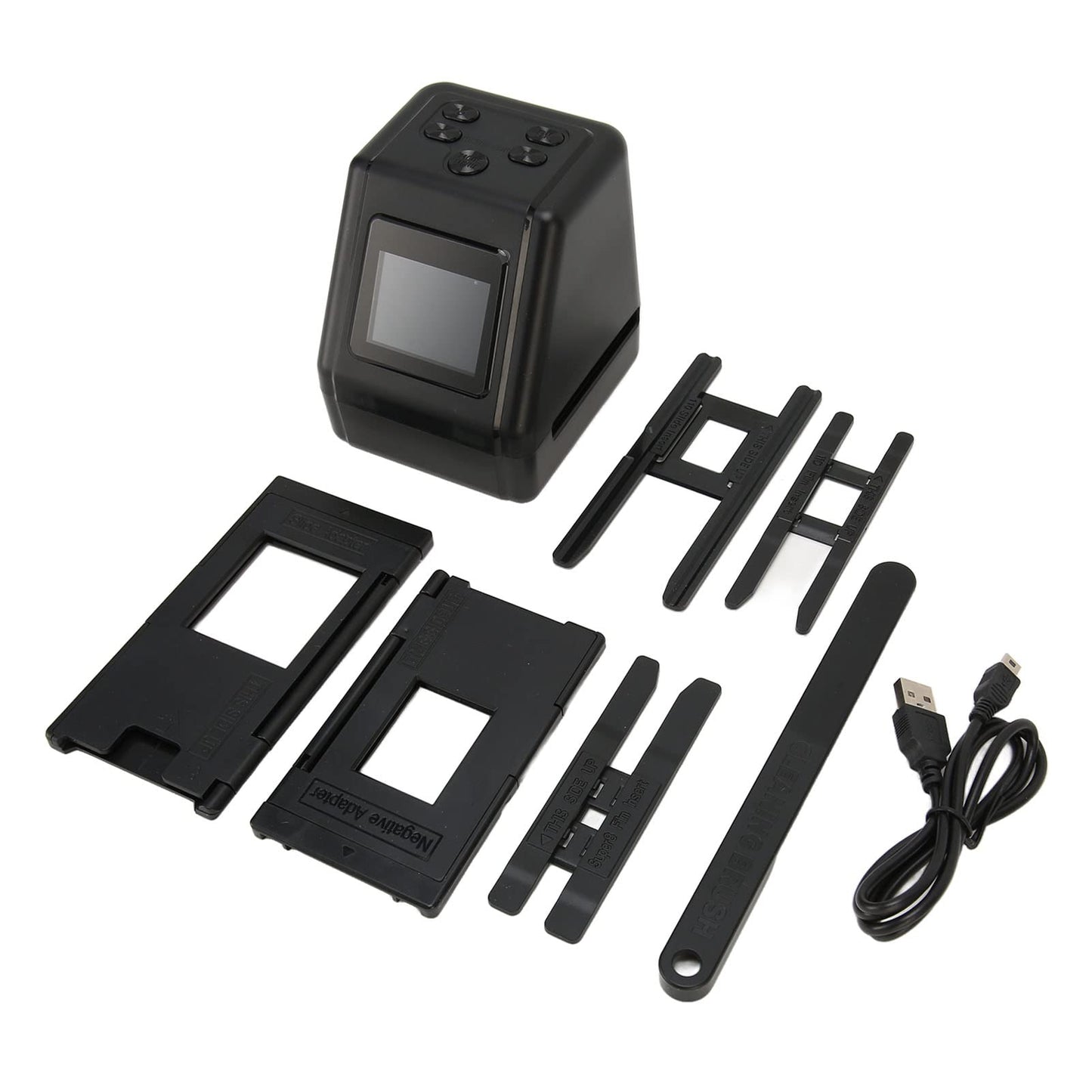 Jectse Escáner de Película Digital, Película Negativa y Digitalizador de Diapositivas con Pantalla de Visualización de 2 Pulgadas, Convierte 135 126 110 Diapositivas de Películas en