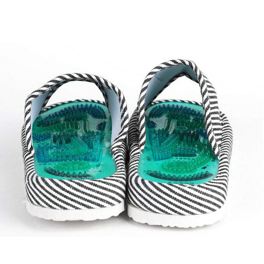 Imanes De Neodimio,Zapatillas de masaje, terapia magnética de Acupoint Zapatos de sanos del cuidado de pies sanos(Hombre)