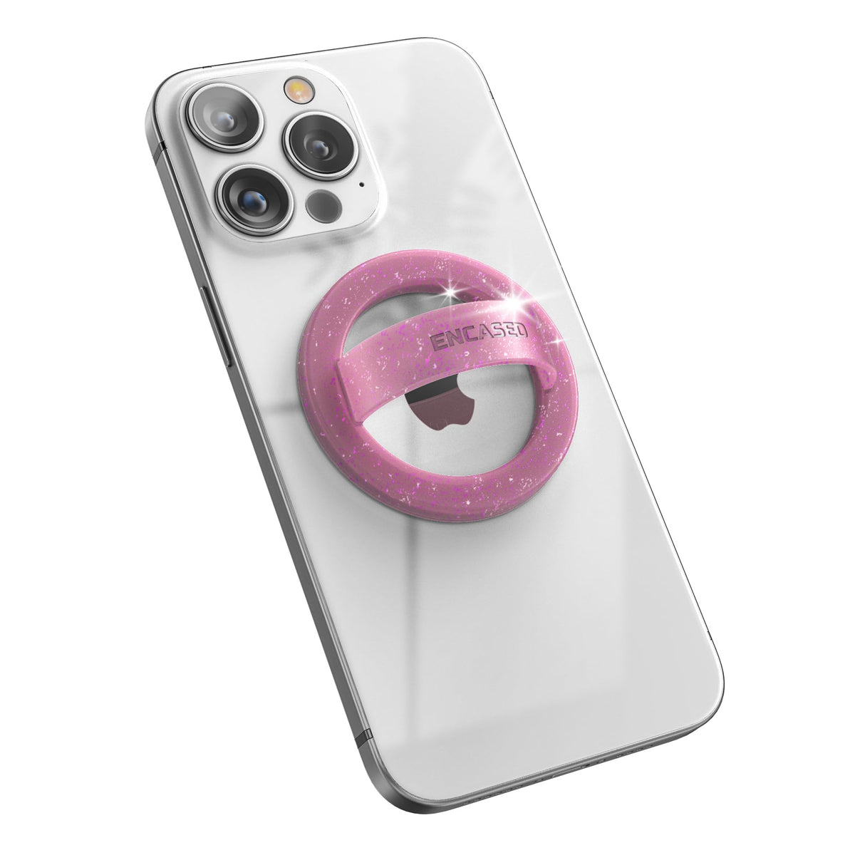 Soporte Magnético para Teléfono Compatible con MagSafe Rosa Purpurina