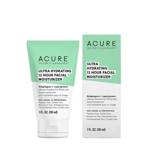 Crema facial Acure ultra hidratante 30 ml: mantén tu piel hidratada todo el día