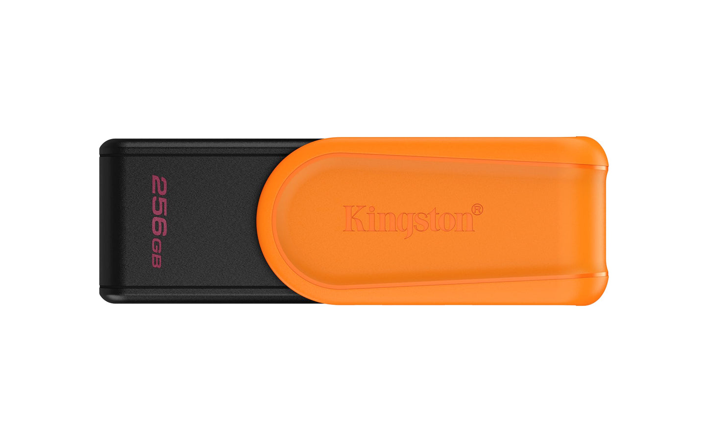 Kingston USB DataTraveler Exodia S, Capacidad: 256GB, USB-A 3.2 Gen 1, Color: Negro/Naranja, SKU: DTXS/256GB