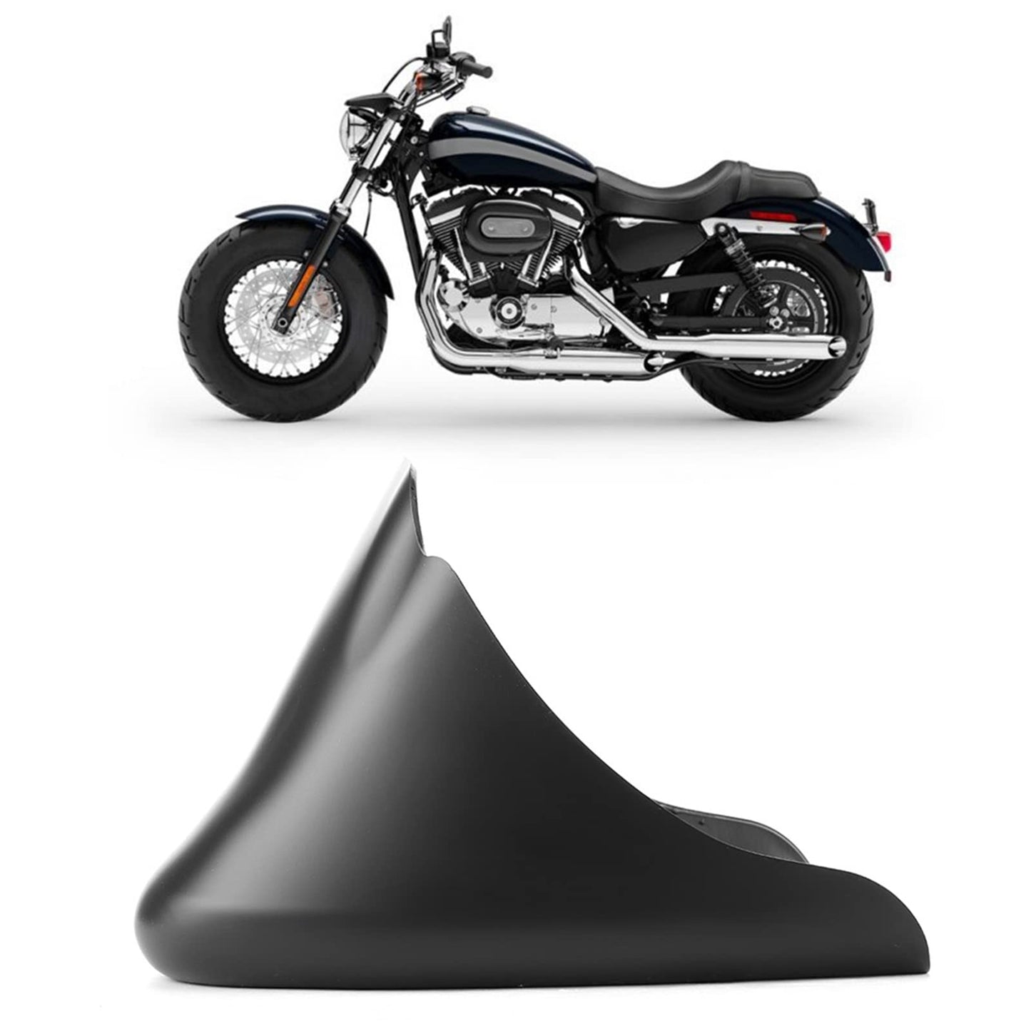 Alerón Delantero Acouto Negro para Carenado de Motocicleta 883