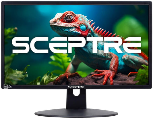 Monitor LED Sceptre Negro Ultradelgado con Bocinas Incorporadas