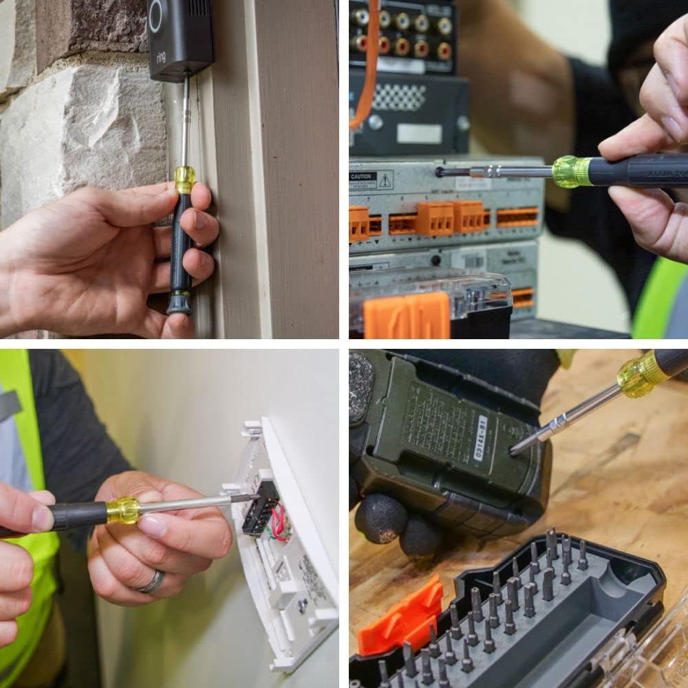 Klein Tools 32717 | Juego de destornilladores| De precisión 2 en 1 | Ideal para reparación de electrónica Apple | Desarmadores | Destornillador | 39 puntas intercambiables | Compacto y portátil
