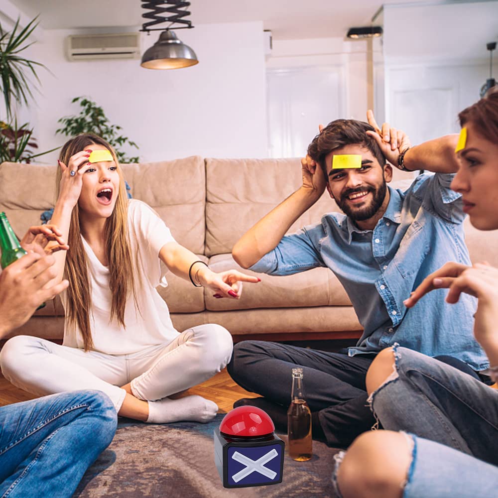 Zumbadores de Respuesta POTSCOVE Grande Botón de Sonido para Juego