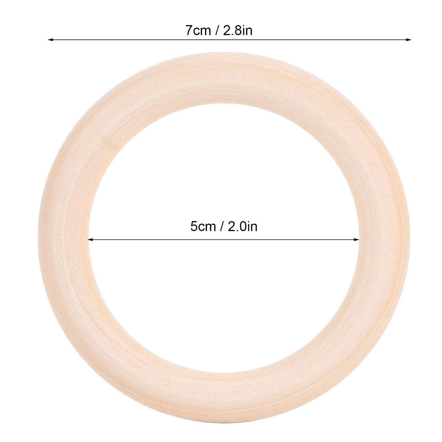 Aro de dentición para bebés, material de de calidad alimentaria Aro de dentición de , no tóxico ni peligroso para el supermercado de bebés(65mm)