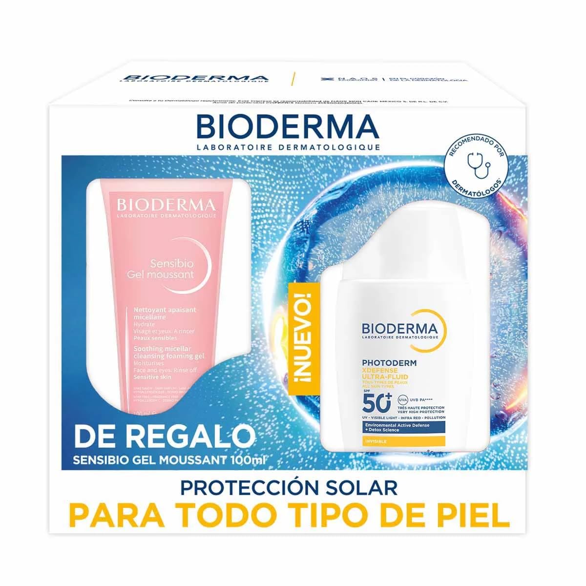 Kit Facial Matificante Bioderma Invisible Acción Detox Uso Diario