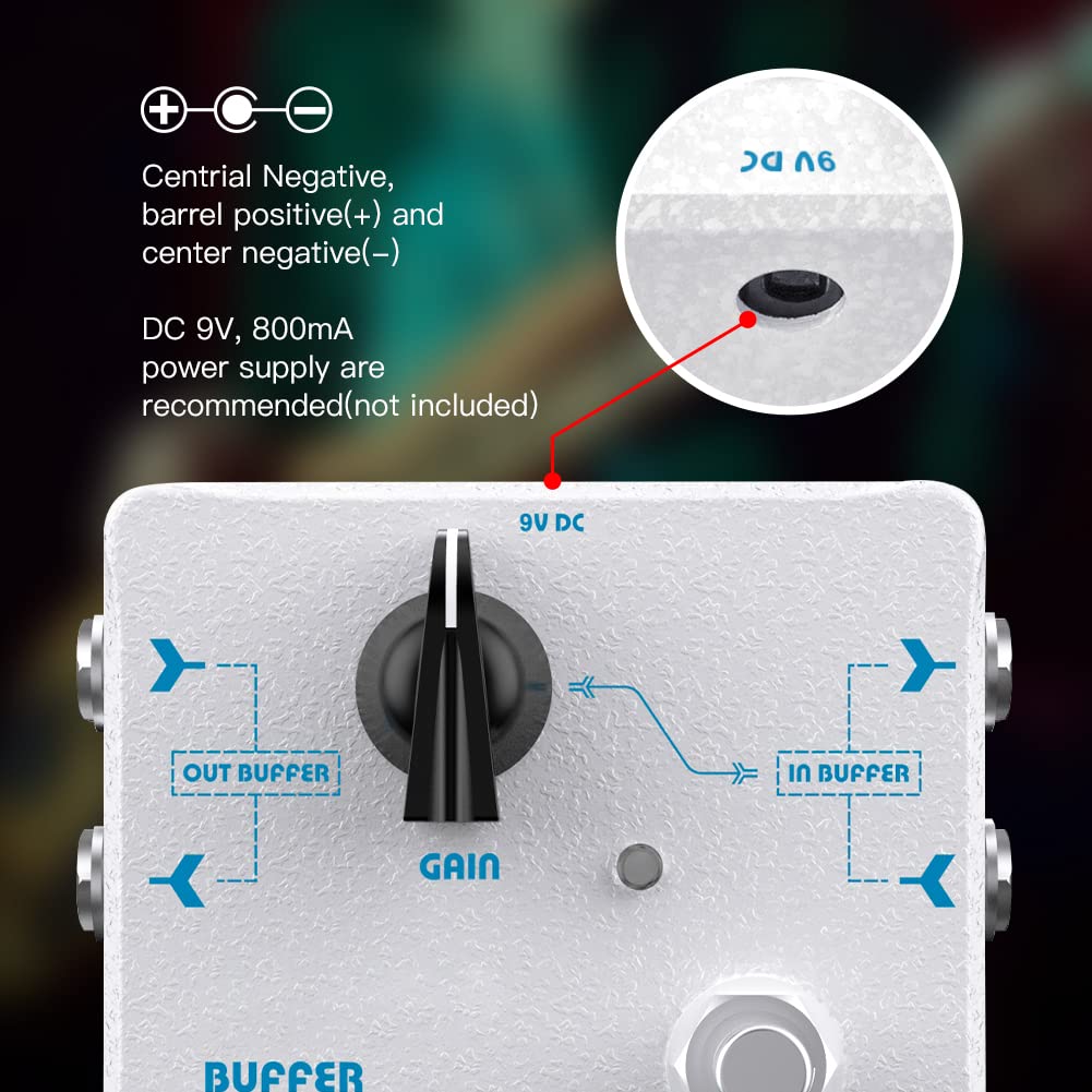 Pedal Efecto JOYO Doble Búfer y Refuerzo Gama Alta Dr.J Series para Guitarra Eléctrica