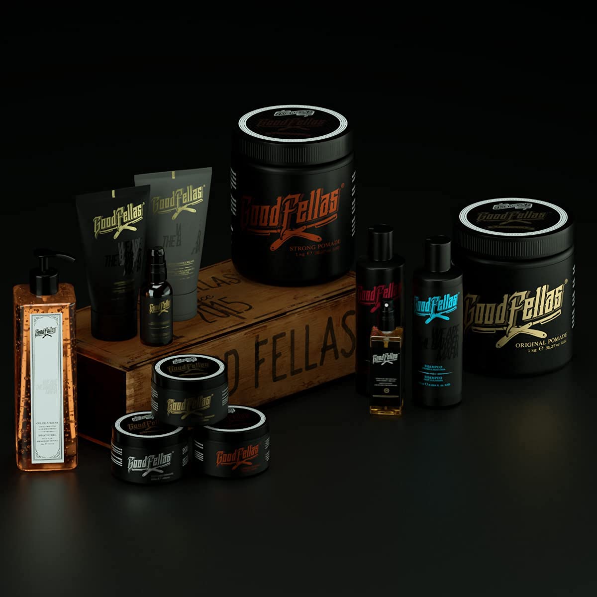 GoodFellas Pomada para Cabello de Fijación Fuerte Strong Pomade con Base de Agua 1 KG