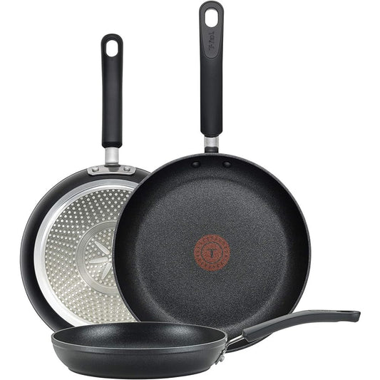 Juego de Sartenes Antiadherentes T-fal Experience Gris para Cocina de Inducción