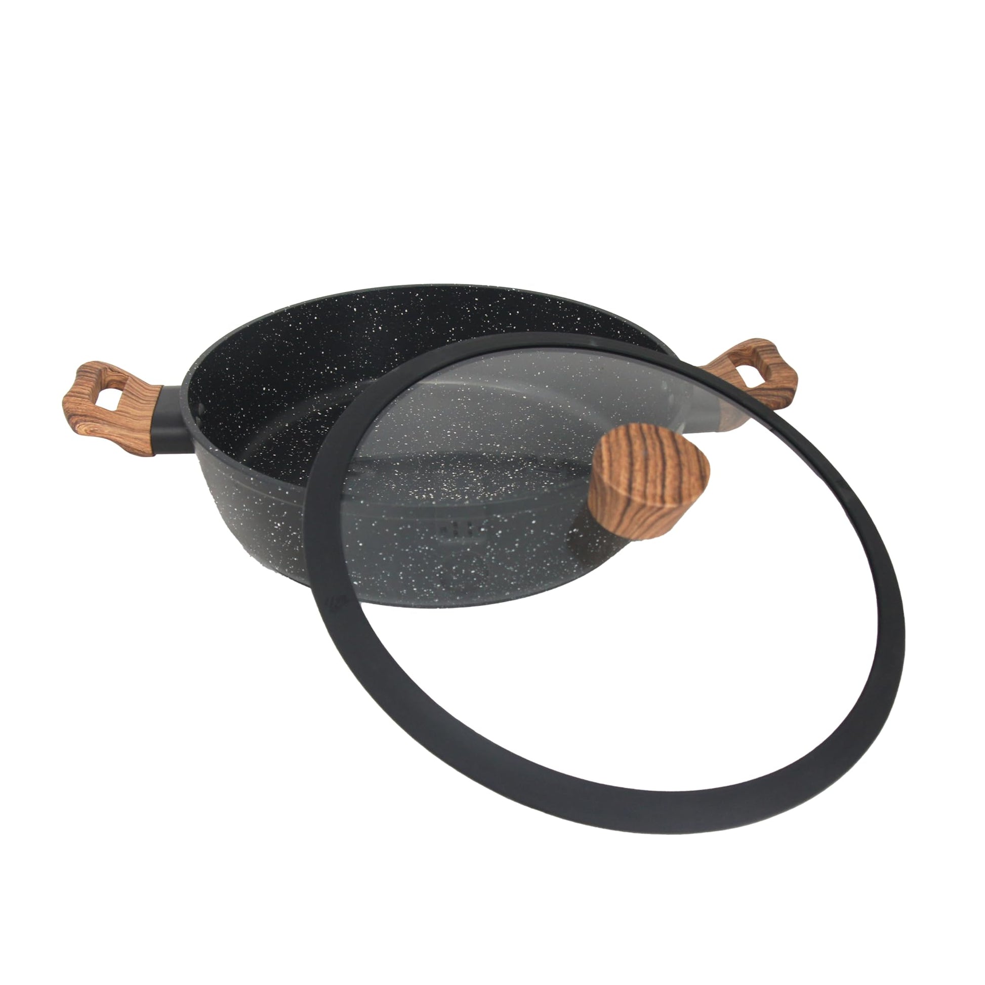 Arrocera Westinghouse Mármol Negro Antiadherente de 24 cm Madera