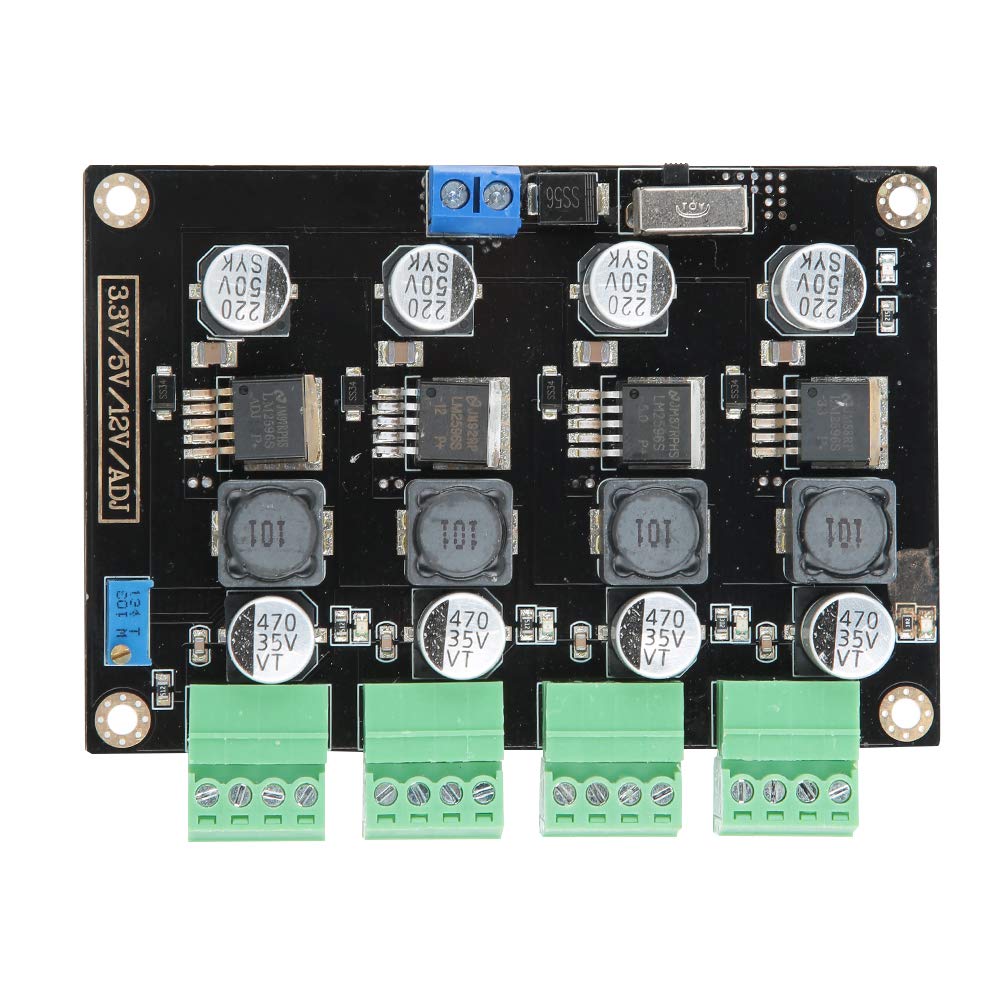Módulo Fuente de Alimentación Multicanal Ajustable 3.3V/5V/12V Duradero