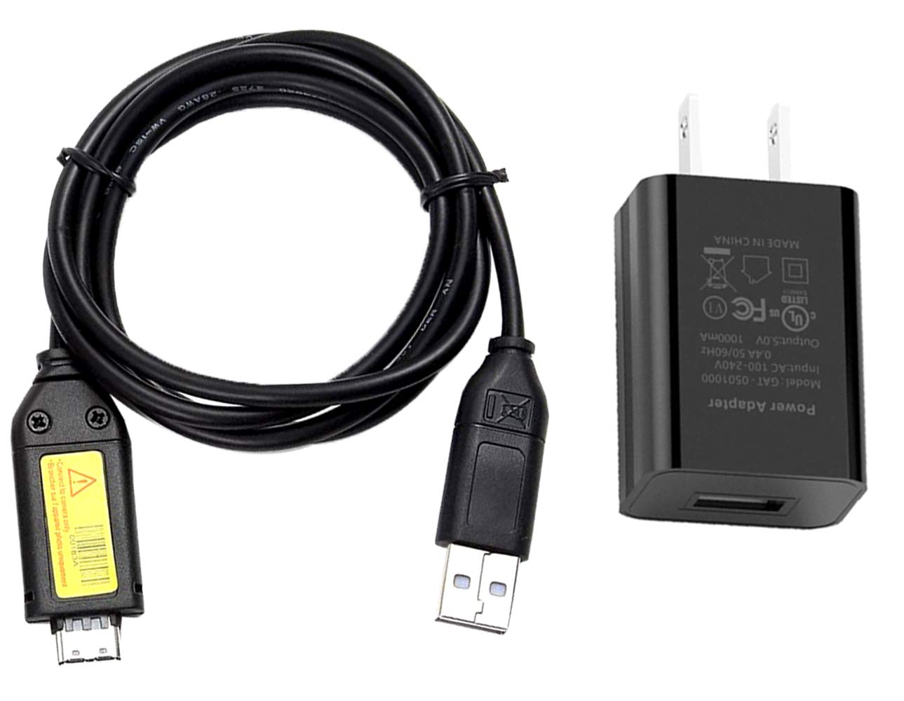 MaxLLTo For Samsung ST61 ST65 ST70 PL120 USB Cable, AC Power Battery Charger Cable Cord For Samsung Digital Camera