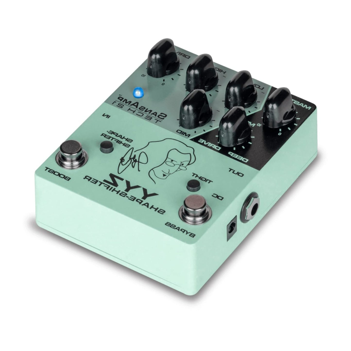 Pedal SansAmp Tech 21 YYZ Geddy Lee con Interruptor de Impulso y Ecualizador Activo