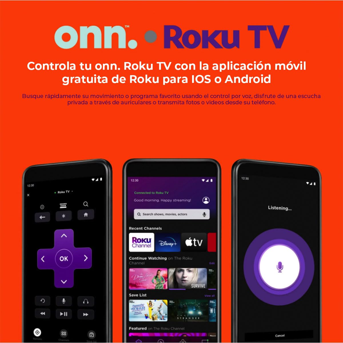 Televisión LED 4K 2160P UHD Smart de 50 Pulgadas onn Negro HDR Compatible con Alexa y Google Assistant Reacondicionado