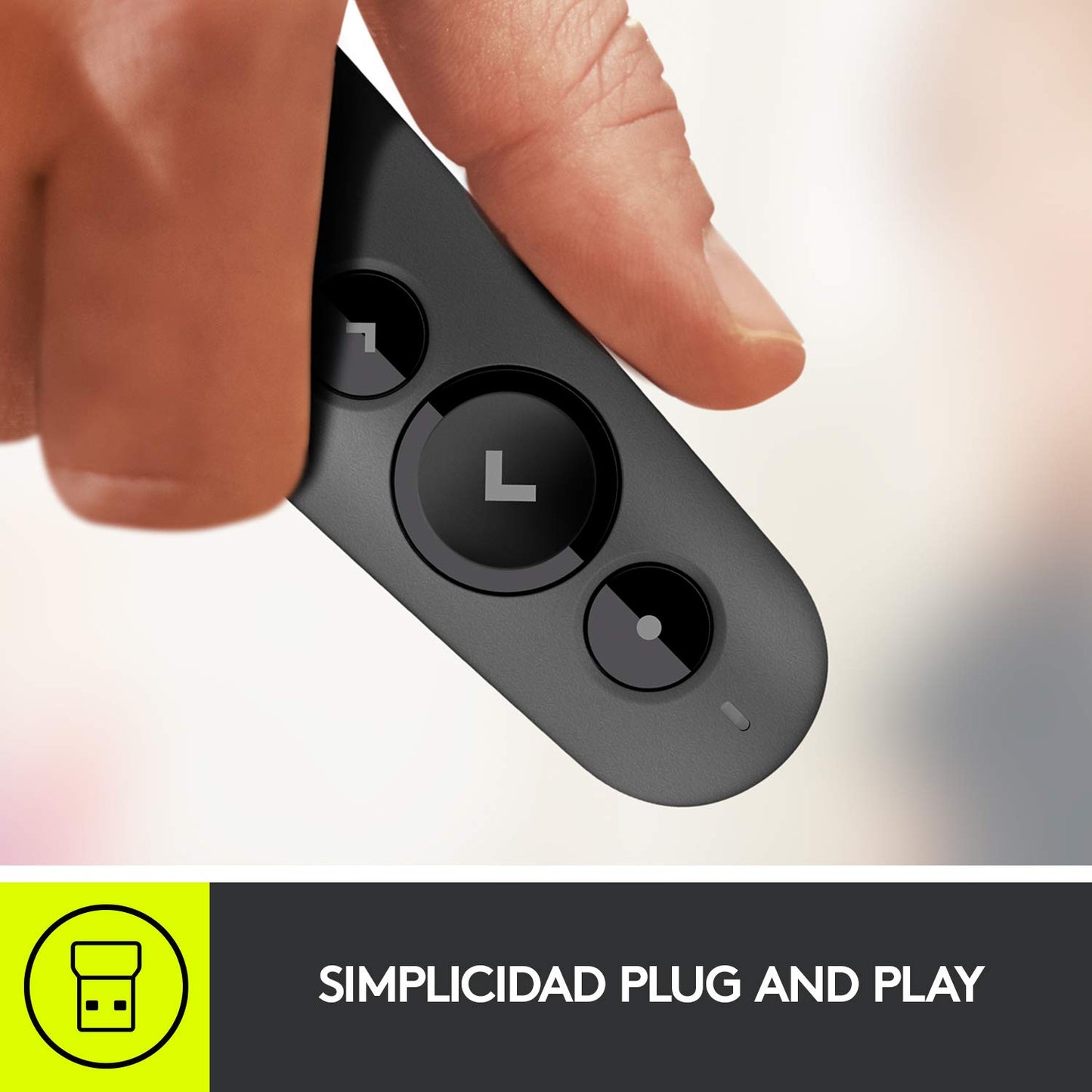 Logitech R500 Presentación láser remoto inalámbrico Presentador, W126636324 (Presentador inalámbrico remoto Bluetooth/RF Graphite Logitech R500 Laser Presentation Remote, Bluetooth/RF)