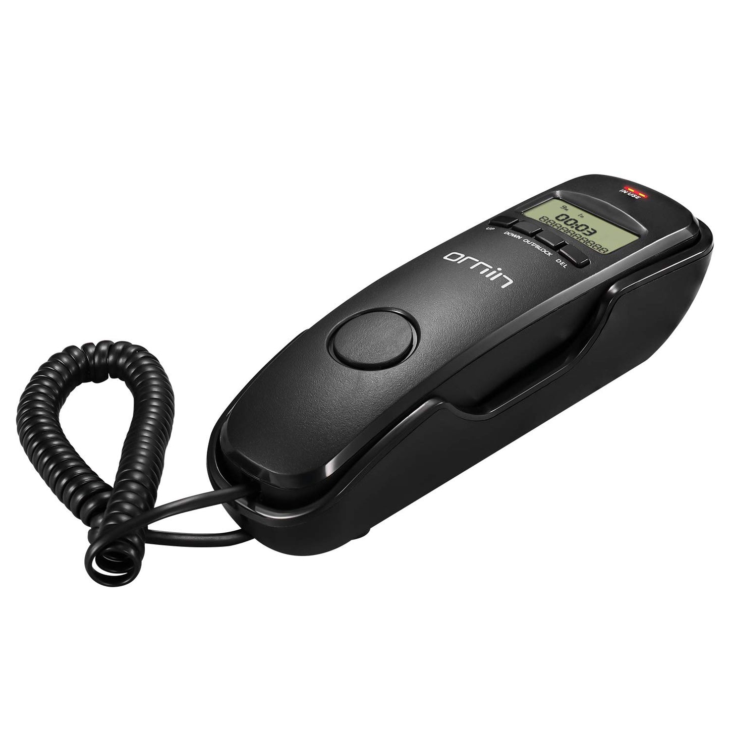 Teléfono con cable con identificación de llamadas, T112 Trimline de Ornin