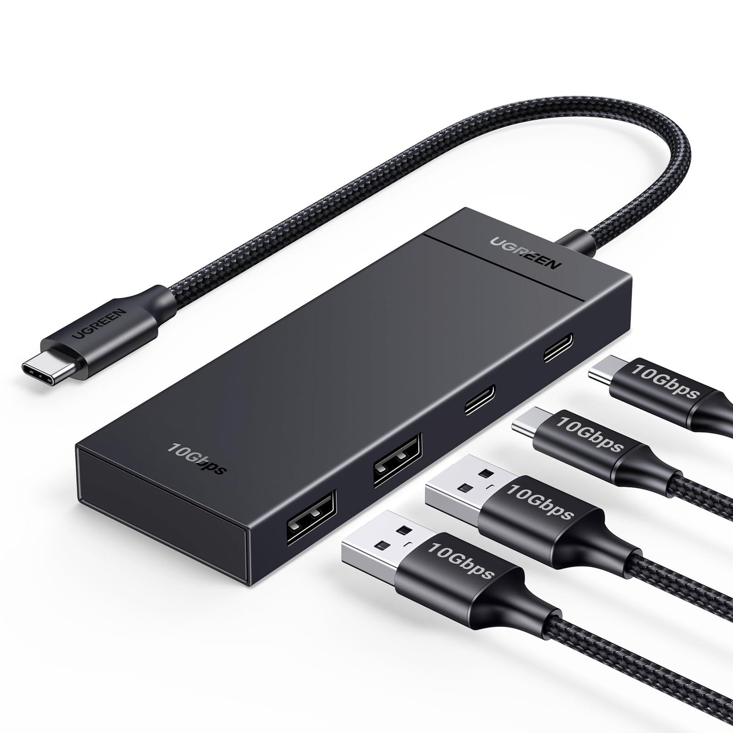 Hub USB C UGREEN 10Gbps Adaptador USB a Tipo C 4 Puertos Compatible MacBook iPad Pro Android iOS