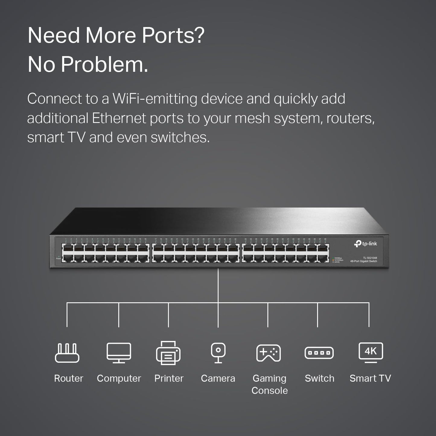 TP-Link TL-SG1048 Switch Gigabit, 48 Puertos RJ45 10/100/1000Mbps