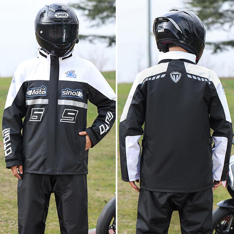 Impermeables SINOLL Reflectantes Impermeables con Fundas de Zapatos para Motocicletas y Bicicletas
