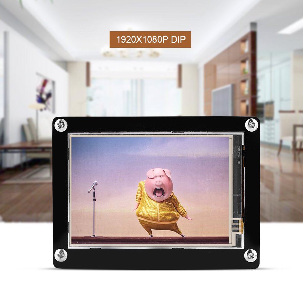 Tosuny 1080P IPS 60fps 3.5inch HDMI LCD Pantalla de Visualización con Caja Acrílico para Raspberry Pi