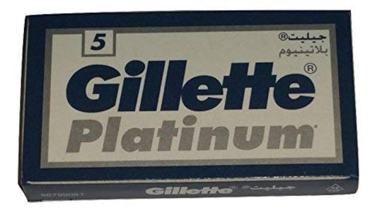 Cuchillas de Afeitar Gillette Platino Plata Doble Filo Fabricadas en Rusia
