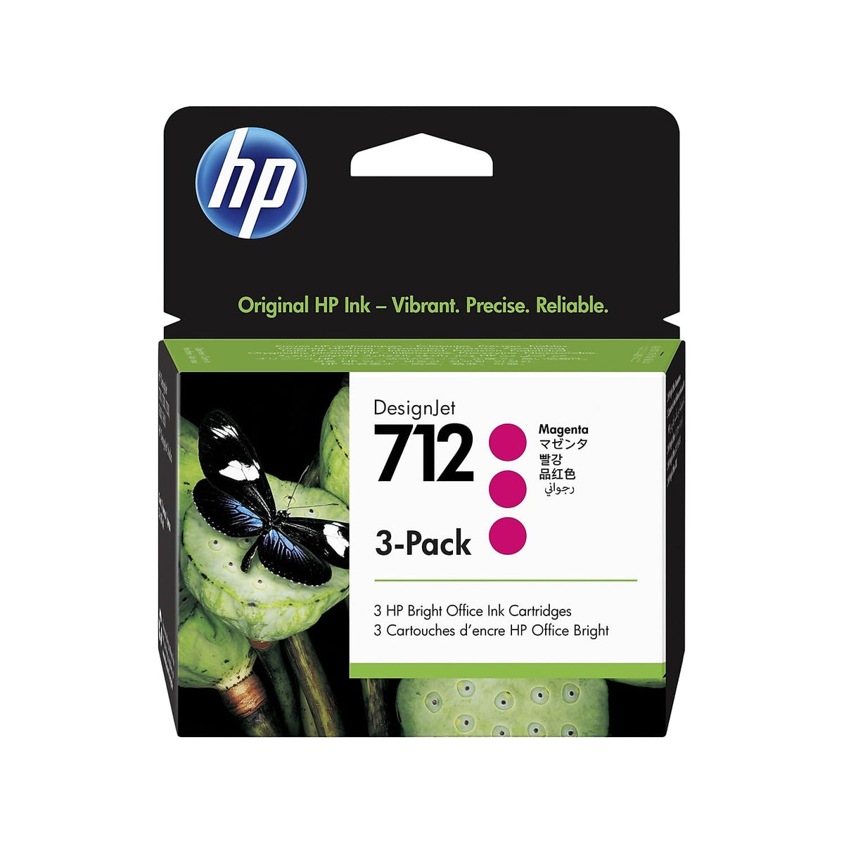 Cartuchos de Tinta HP Magenta Paquete de 3 Originales para Impresoras DesignJet