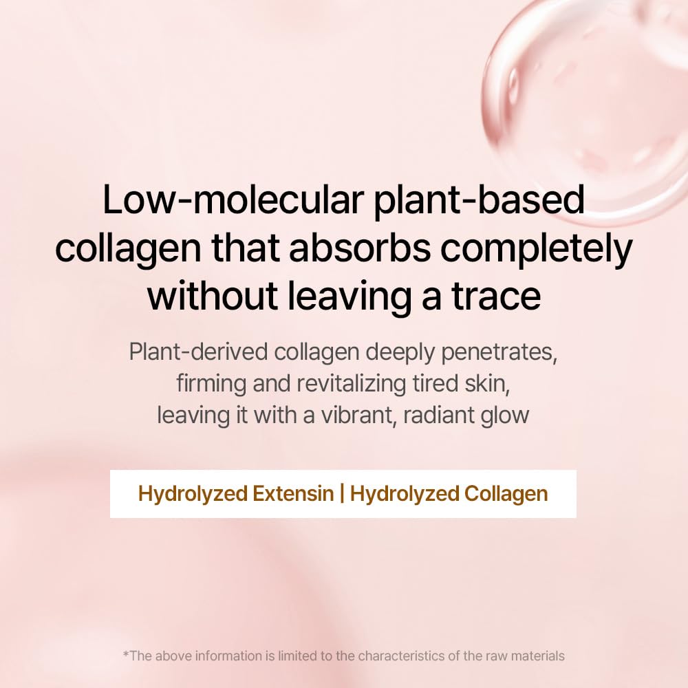 mixsoon Bean Collagen Hydrogel Mask - Mascarilla Facial de Hidrogel con Colágeno de Bajo Peso Molecular y Soya Fermentada, Reafirmante con Extracto de Granada y Pera, 5 unidades