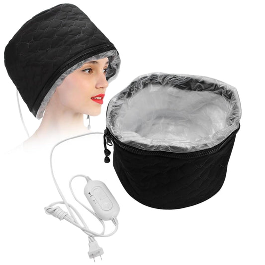 Gorro De Vaporizador De Pelo Térmico Eléctrico,Sombrero Para El Cuidado Del Cabello Gorra Termica, Gorro De Calentamiento Térmico Para Spa En El Hogar,Con Cuerda,Control De Temperatura, Mantenimiento