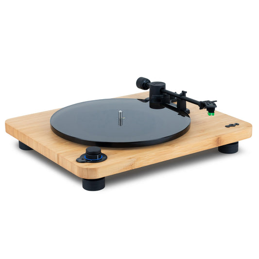 Tocadiscos Marley House of Stir It Up Lux Negro con Bluetooth y Materiales Sostenibles