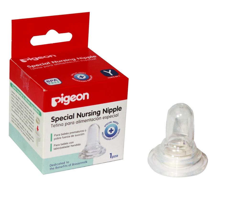 Tetina para Biberones Pigeon SofTouch para Niños con Labio Leporino y Paladar Hendido