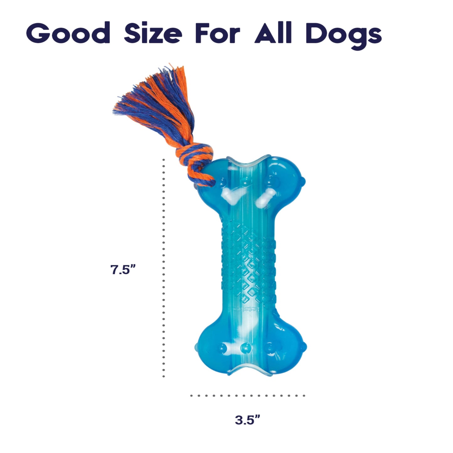 Juguete para Mascotas Petstages Orka Hueso 230 Azul