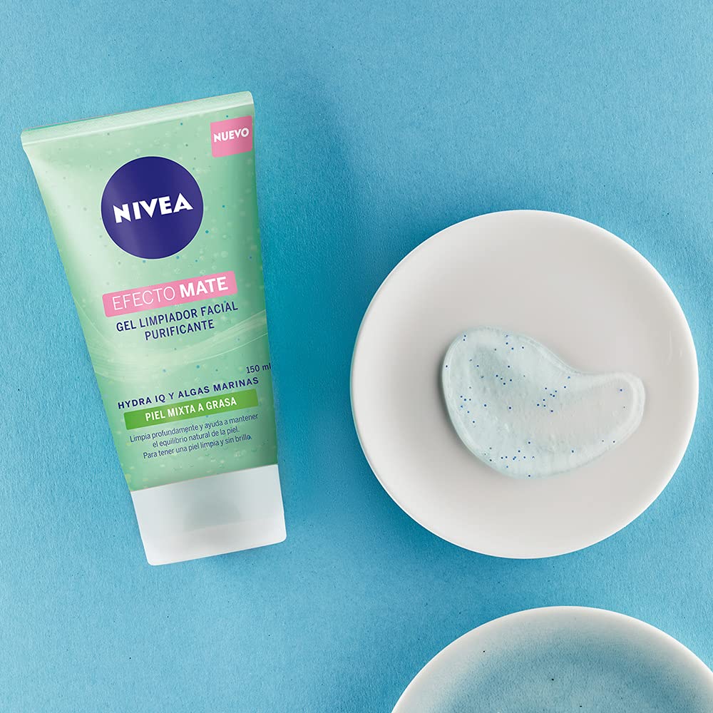 Nivea Crema Hidratante Facial Fps 30 Efecto Mate, 50ml + Gel Limpiador Facial Purificante Efecto Mate,150ml