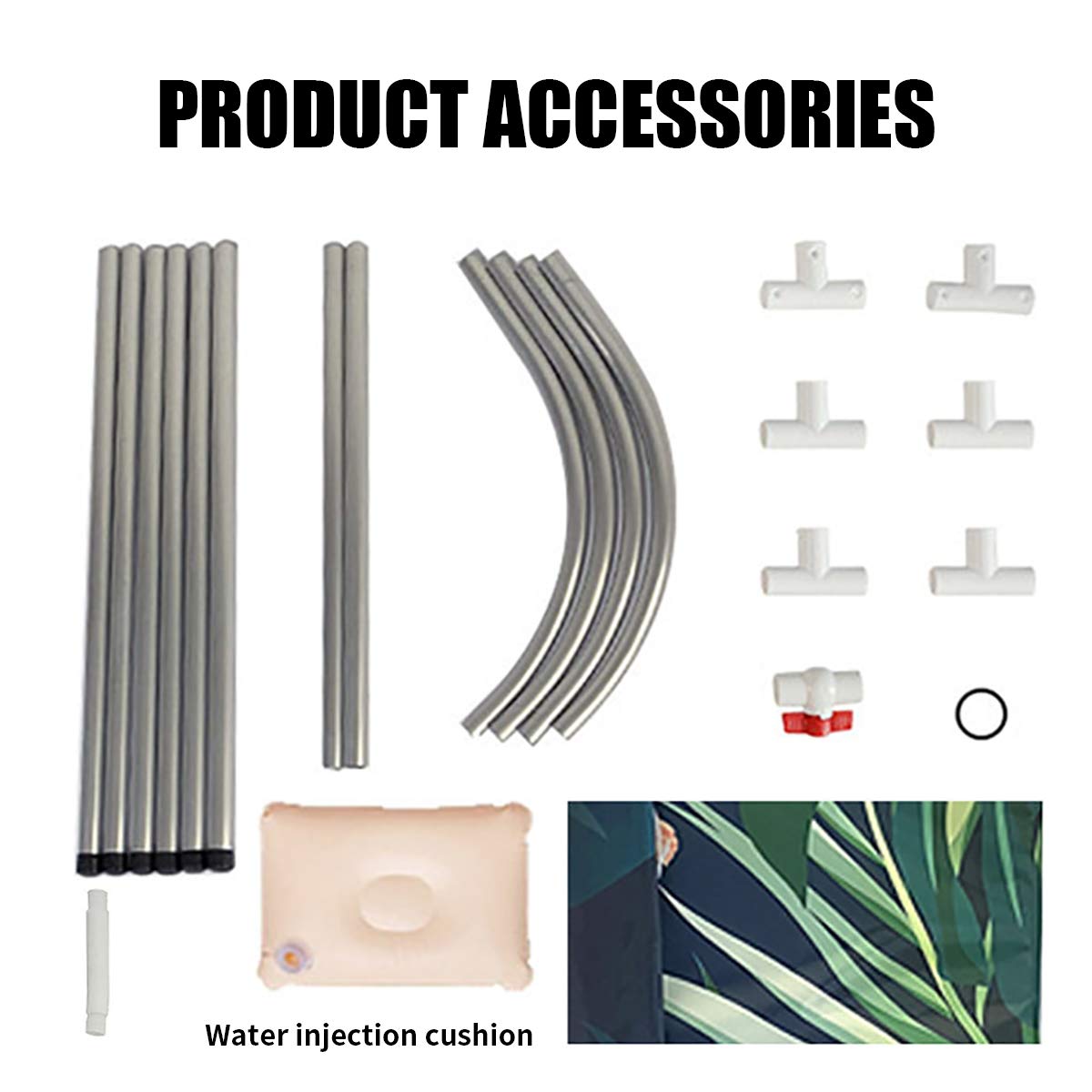 Bañera plegable portátil para remojar la bañera, ecológica, para ducha (hoja verde)