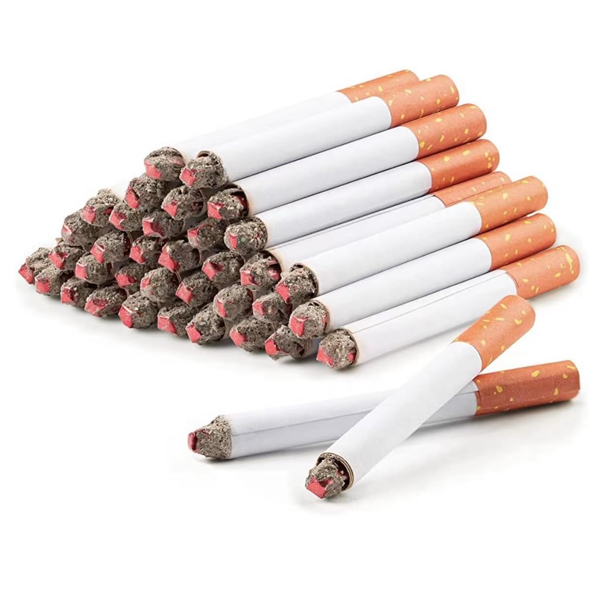 CLESEN - Cigarrillos falsos de 3.25 pulgadas (paquete de 12), cigarros de imitación con un aspecto realista duradero/realista, ideal para fiestas temáticas/actuaciones teatrales