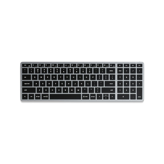 Teclado Bluetooth SATECHI Gris Espacial Retroiluminado Slim X2