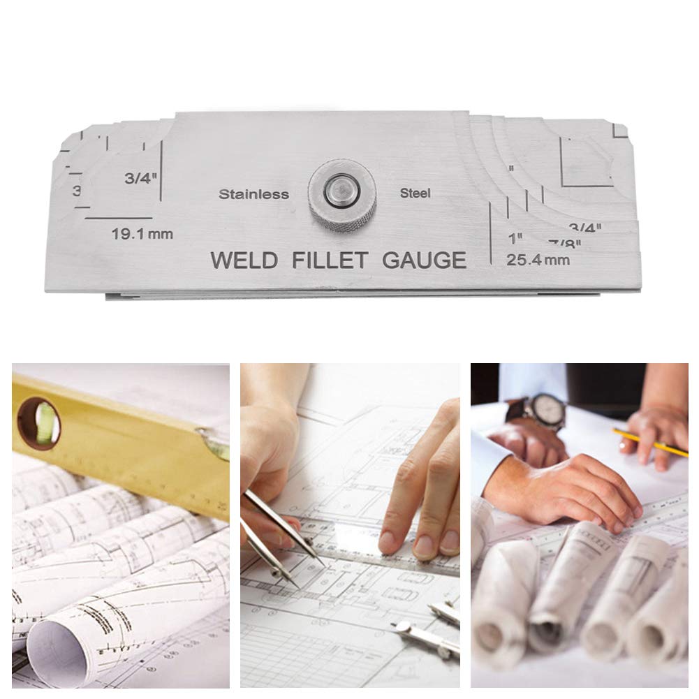 Calibre de soldadura Calibre, calibración Butt Filet Type Filet Weld Gauge, Welder Inspector Gauge, Inspection Gauge Pipeline Of Oil Fields Herramientas de medición de soldadura Inspección