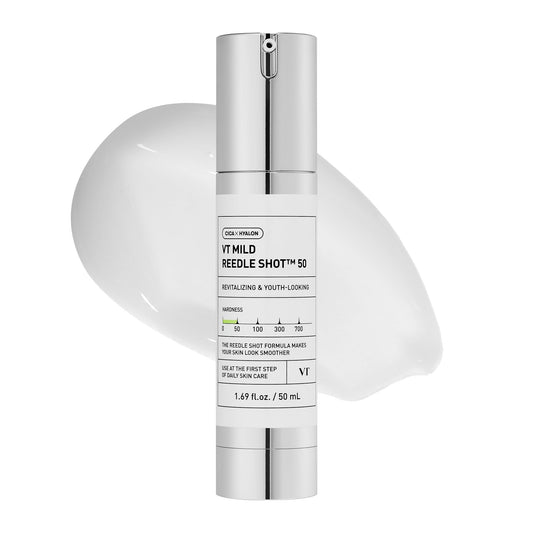 VT COSMETICS- CICA Reedle Shot 50, suero para microagujas Day&Night Mild Exosome, Centella asiática, ácido hialurónico