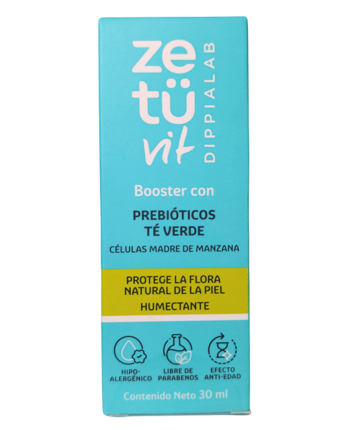 Zetuvit Booster con Prebióticos y Té Verde, Protector de Flora Natural de la Piel, Hipoalergénico, Sin Parabenos, 30 ml