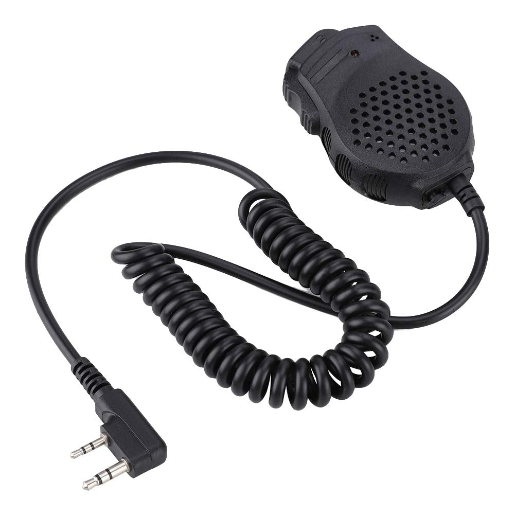 Micrófono de Altavoz Yoidesu Negro Doble PTT para Walkie Talkie UV-82 Serie