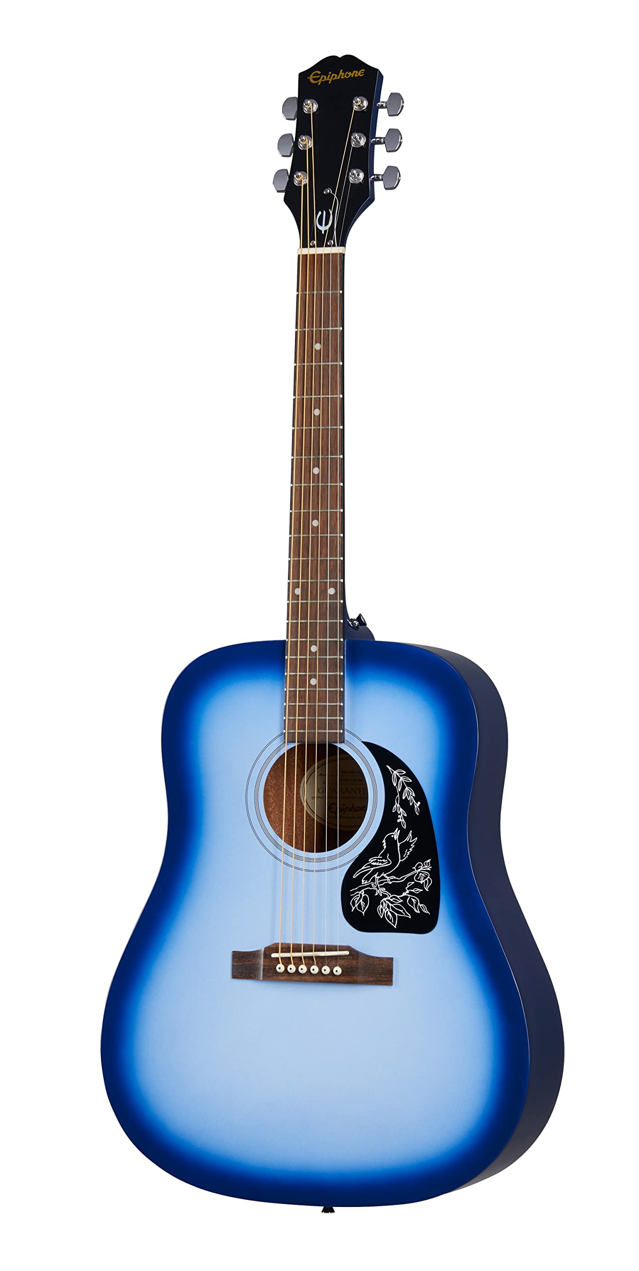 Guitarra acústica Dreadnought | Epiphone Starling | Acabado Starlight Blue | Sonido rico y resonante | Bellamente elaborado | Acorazado de 6 cuerdas | Ideal para principiantes y profesionales