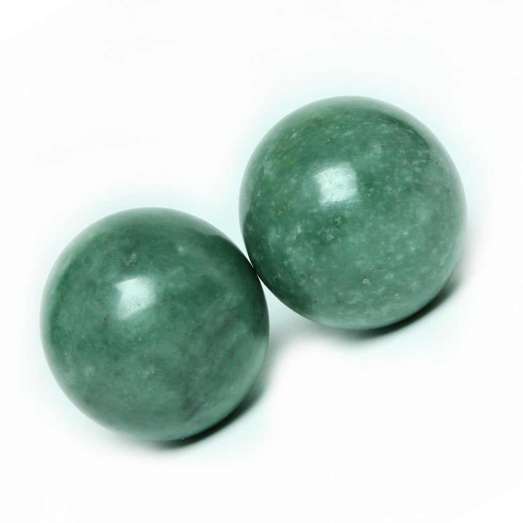 Bolas de Ejercicio de Salud BS023 Mármol Verde para Masaje y Alivio de Estrés