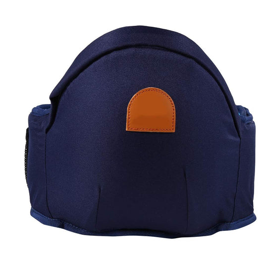 Asiento de Cadera Portabebés, Asixx, Portabebés, de Material de Algodón Y Polyester, Diseño de Cinturón de Cintura Acolchado, Para Bebés(Azul Oscuro)