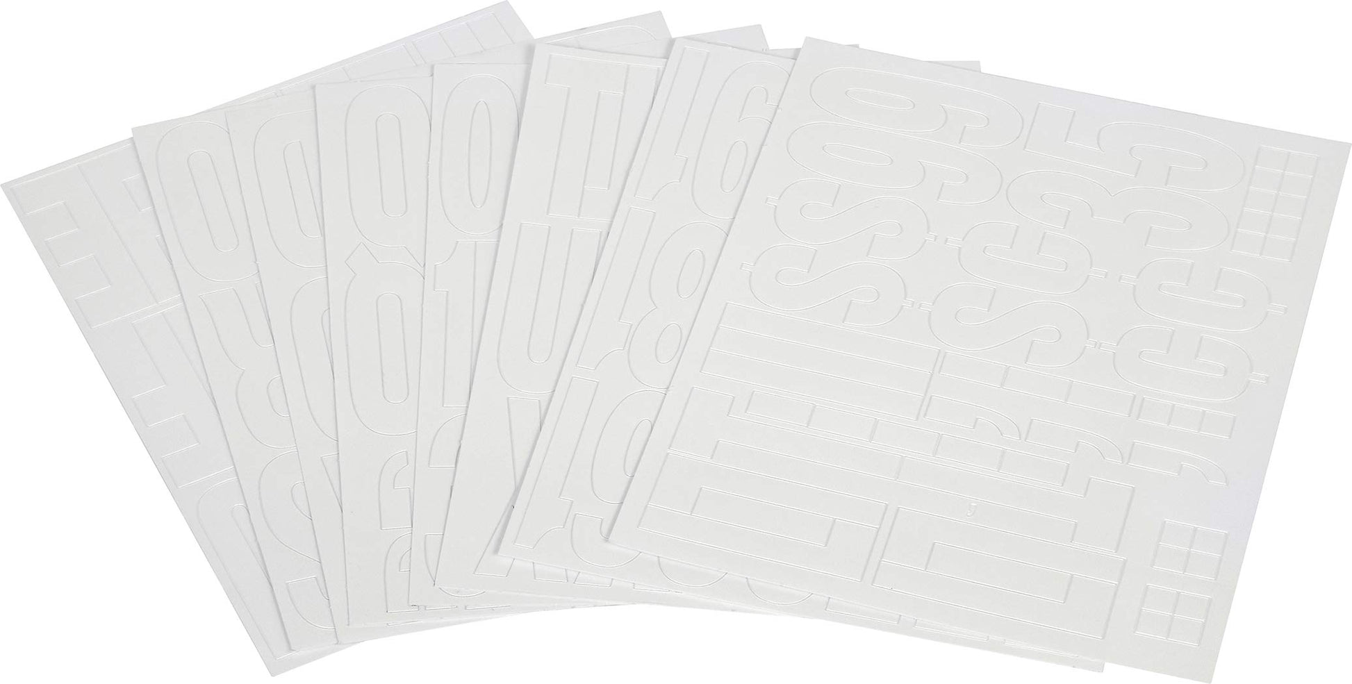 Hillman 847008 - Kit de letras troqueladas, color blanco, 2 pulgadas