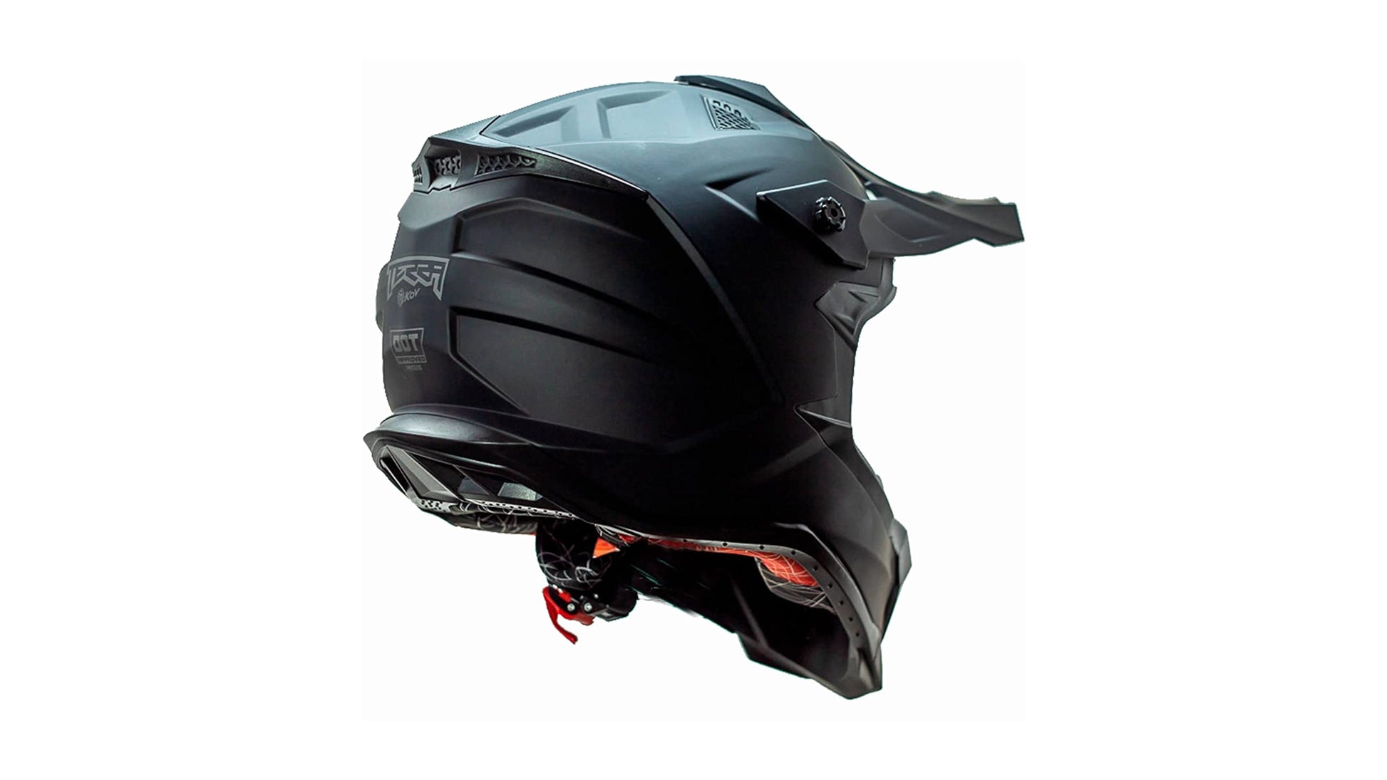 KOV Casco Terra Cross Negro Mate Solid Off-Road para Motocross Dot (XL)