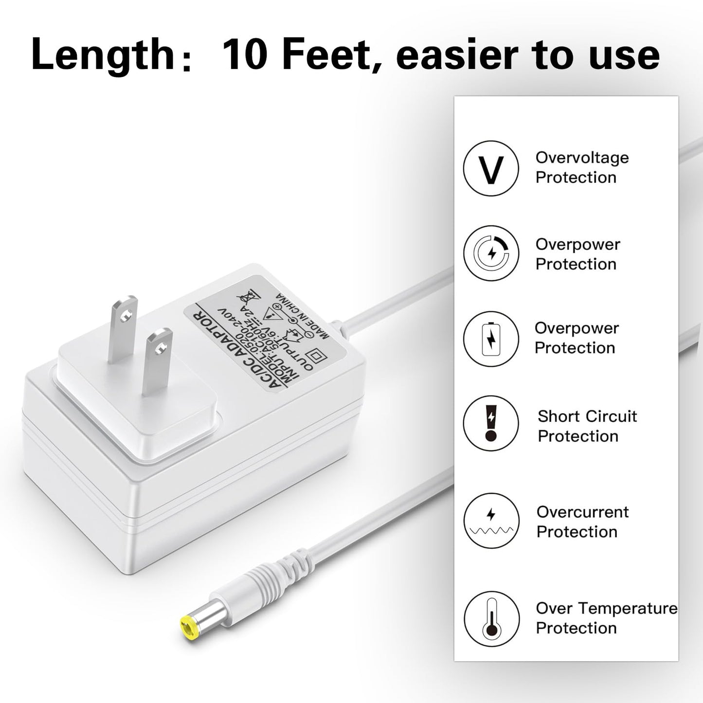 Cable de alimentación para bebé USB, cargador de columpio para bebé, compatible con Ingenuity Swing para InLighten, InLighten Calmante, Anyway Sway, ConvertMe, Swing n Go Deluxe, SimpleComfort