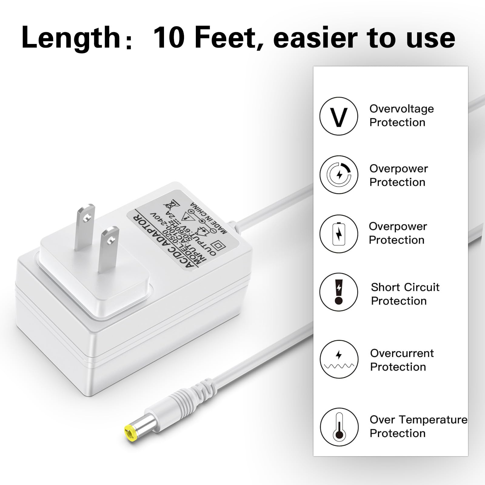 Cable de alimentación para bebé USB, cargador de columpio para bebé, compatible con Ingenuity Swing para InLighten, InLighten Calmante, Anyway Sway, ConvertMe, Swing n Go Deluxe, SimpleComfort